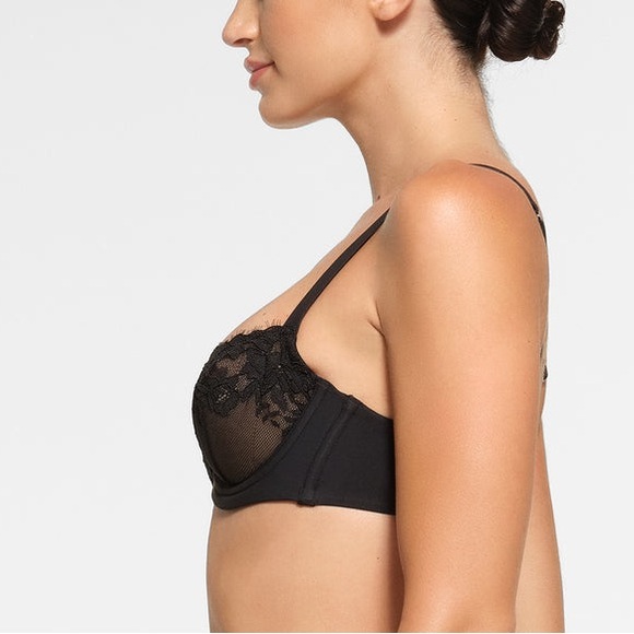 🖤SKIMS FEMME LACE UNLINED BALCONETTE BRA IN ONYX 34C 36C - Picture 2 of 5